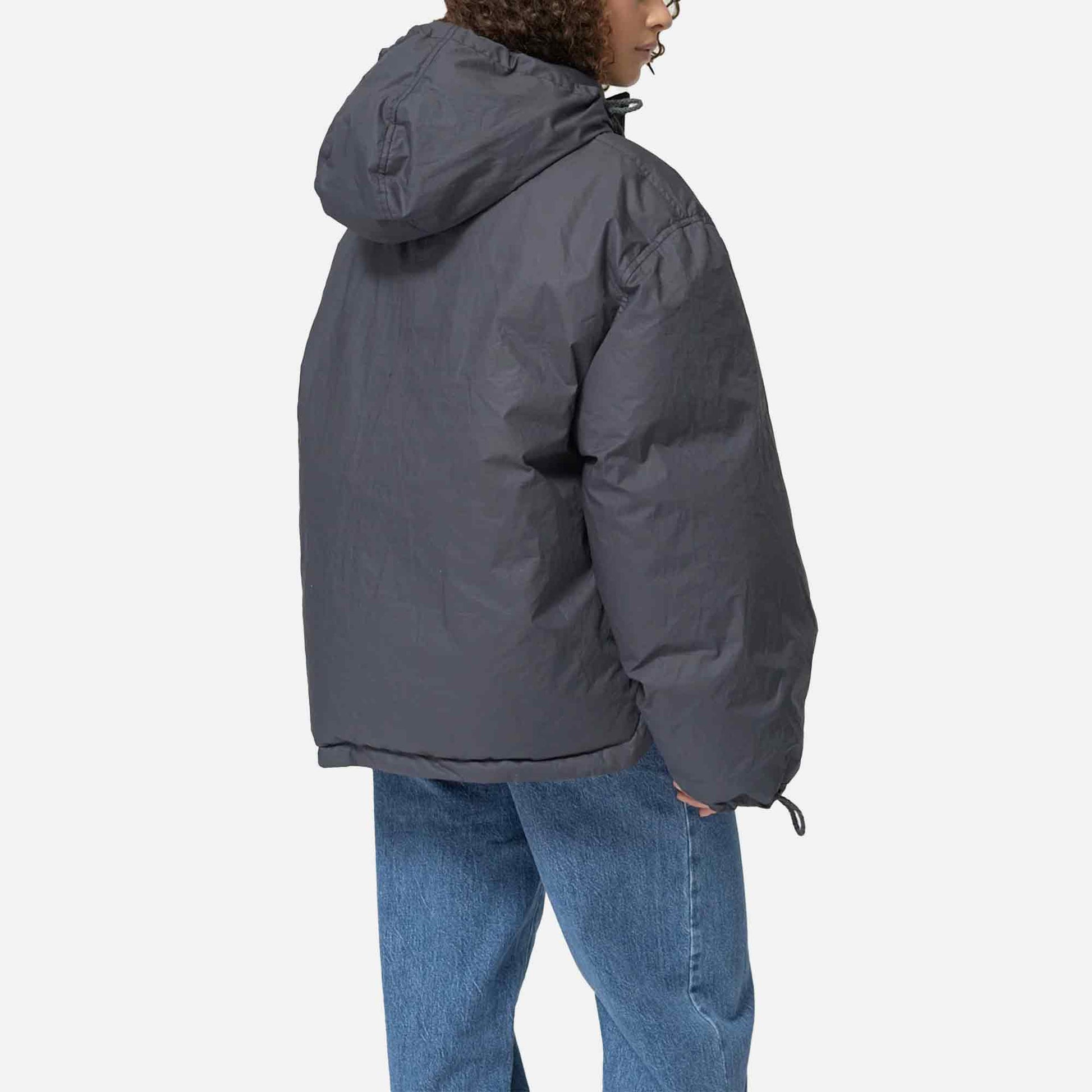 Organic Cotton Ribstop Puffer Jacket Navy