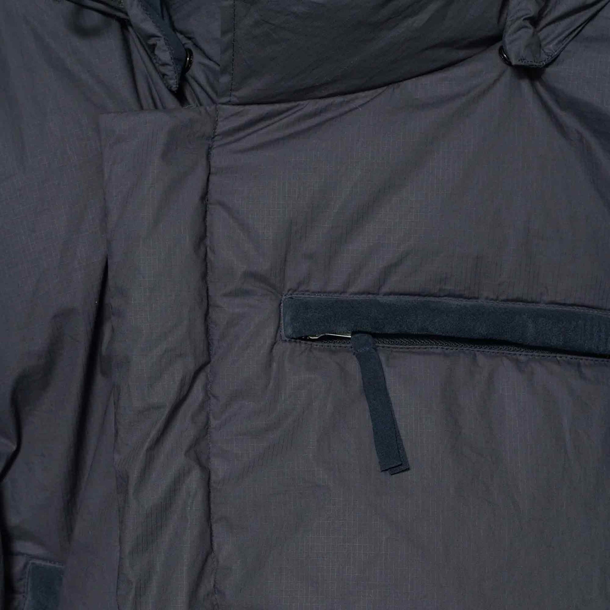 Organic Cotton Ribstop Puffer Jacket Navy