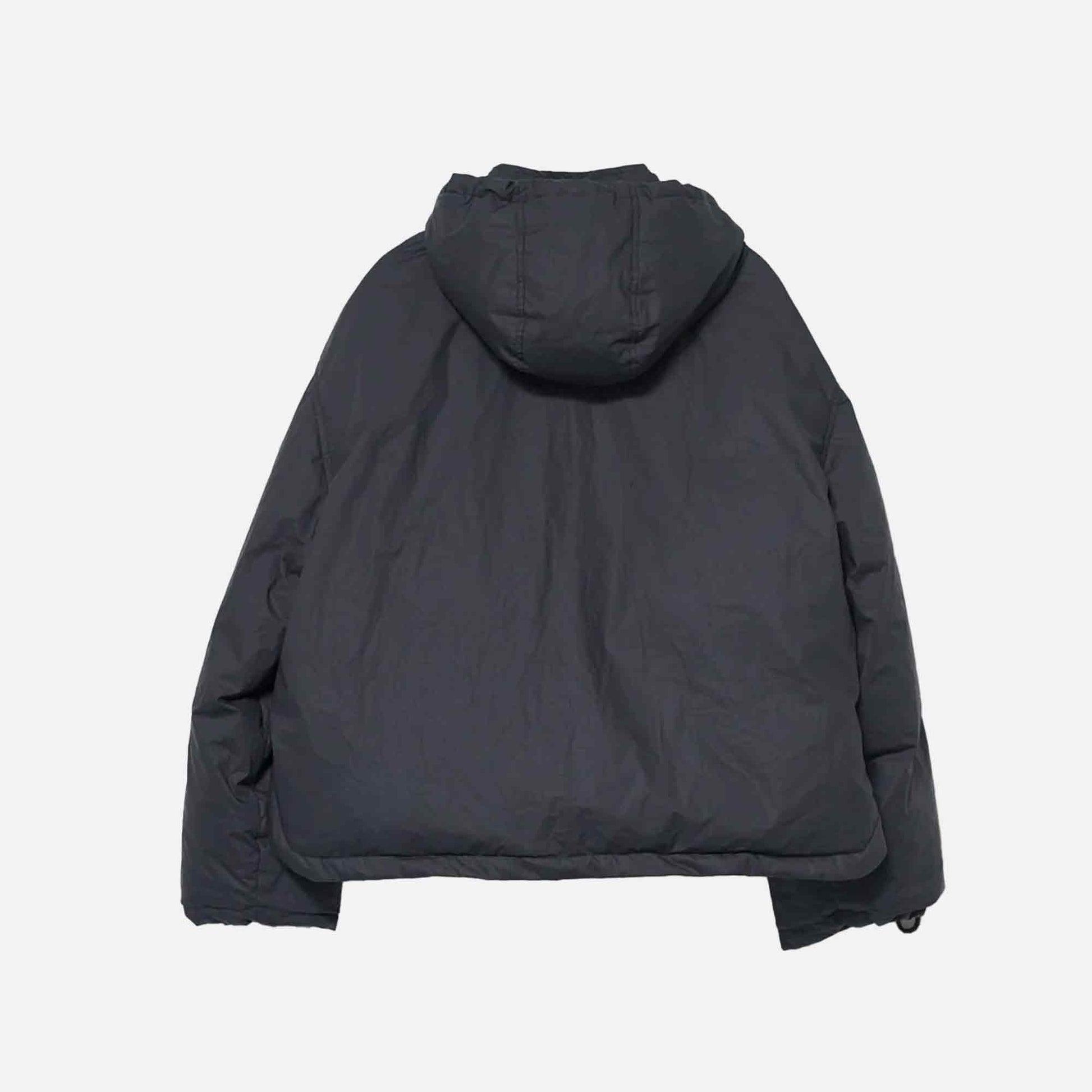 Organic Cotton Ribstop Puffer Jacket Navy