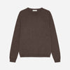 Owen Cashmere Roundneck Dark Brown Melange