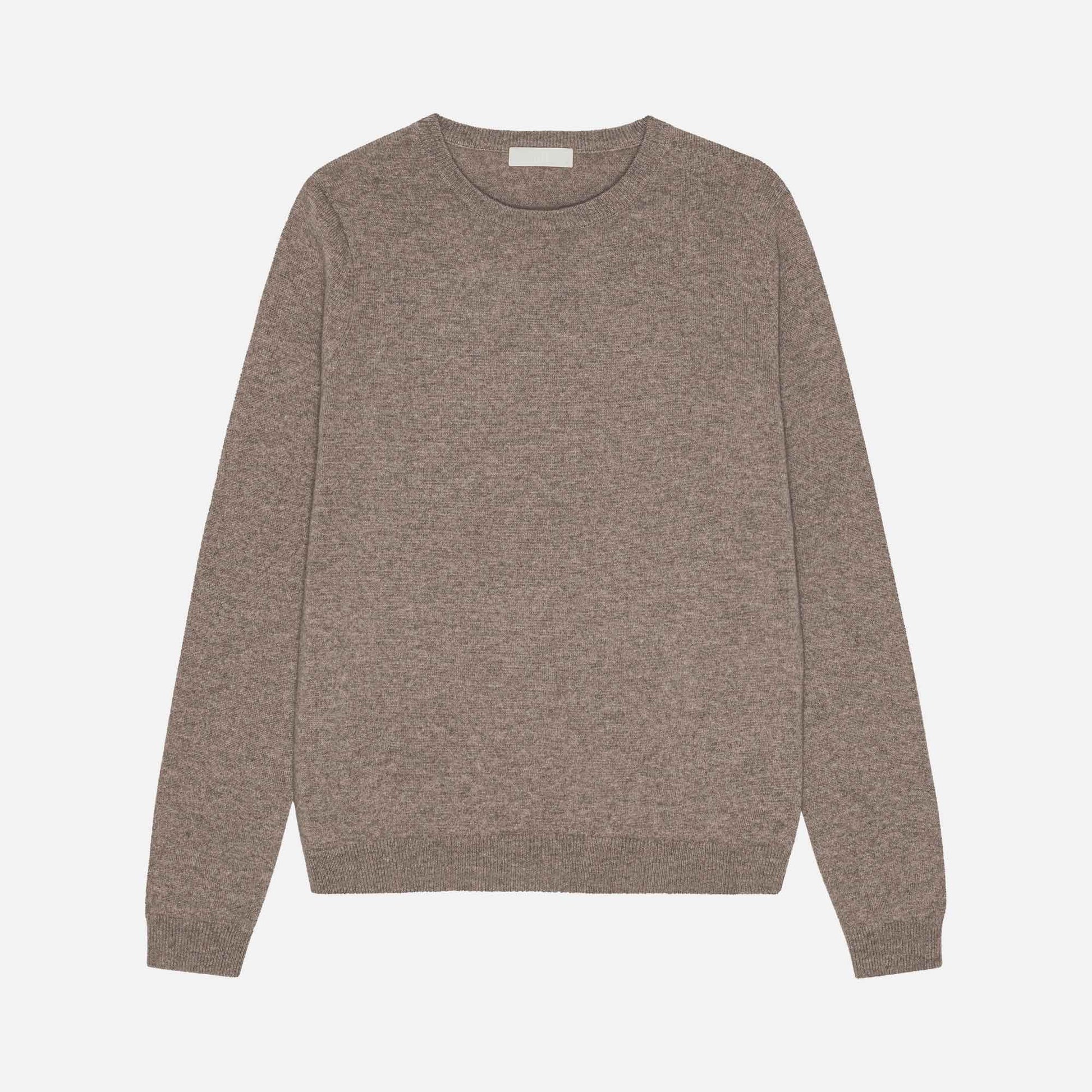 Owen Cashmere Roundneck Light Brown Melange