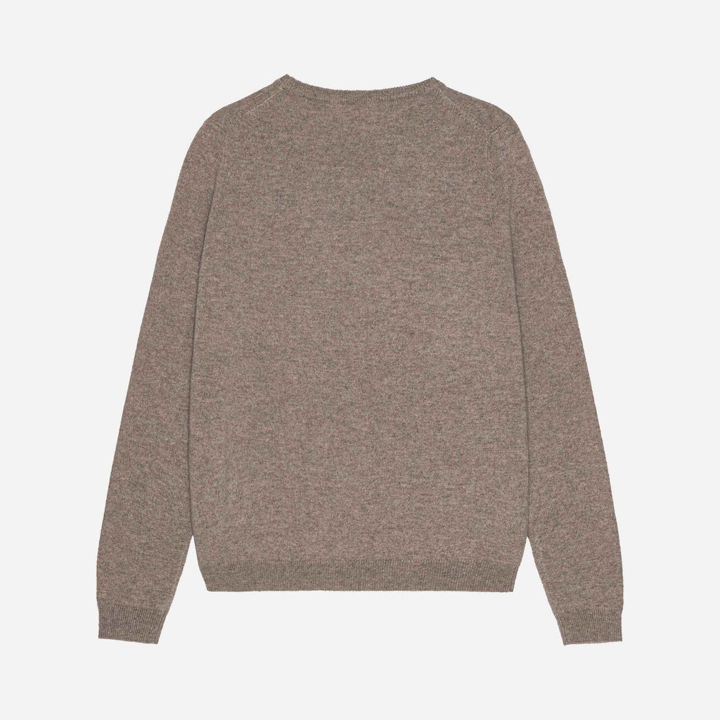Owen Cashmere Roundneck Light Brown Melange