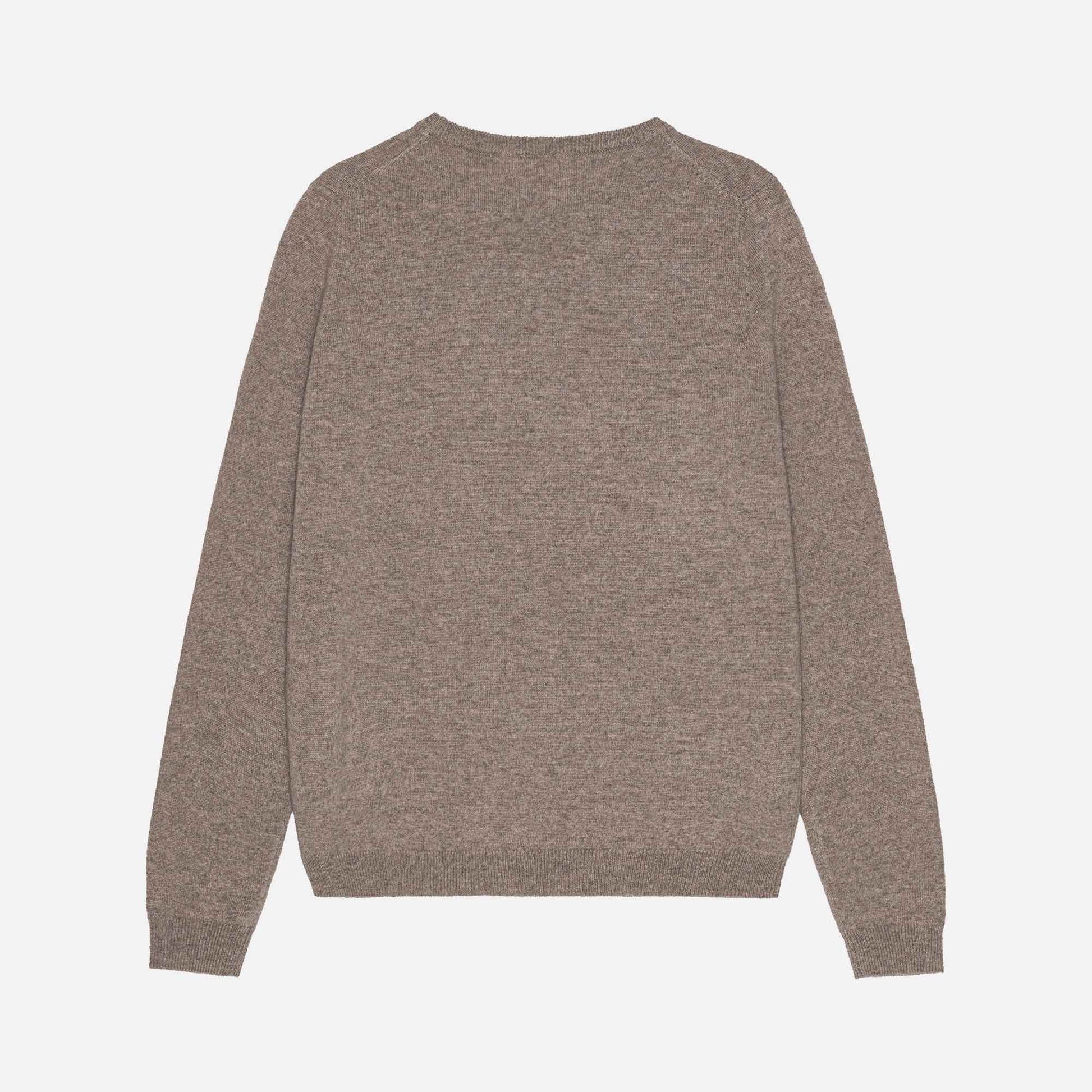 Owen Cashmere Roundneck Light Brown Melange