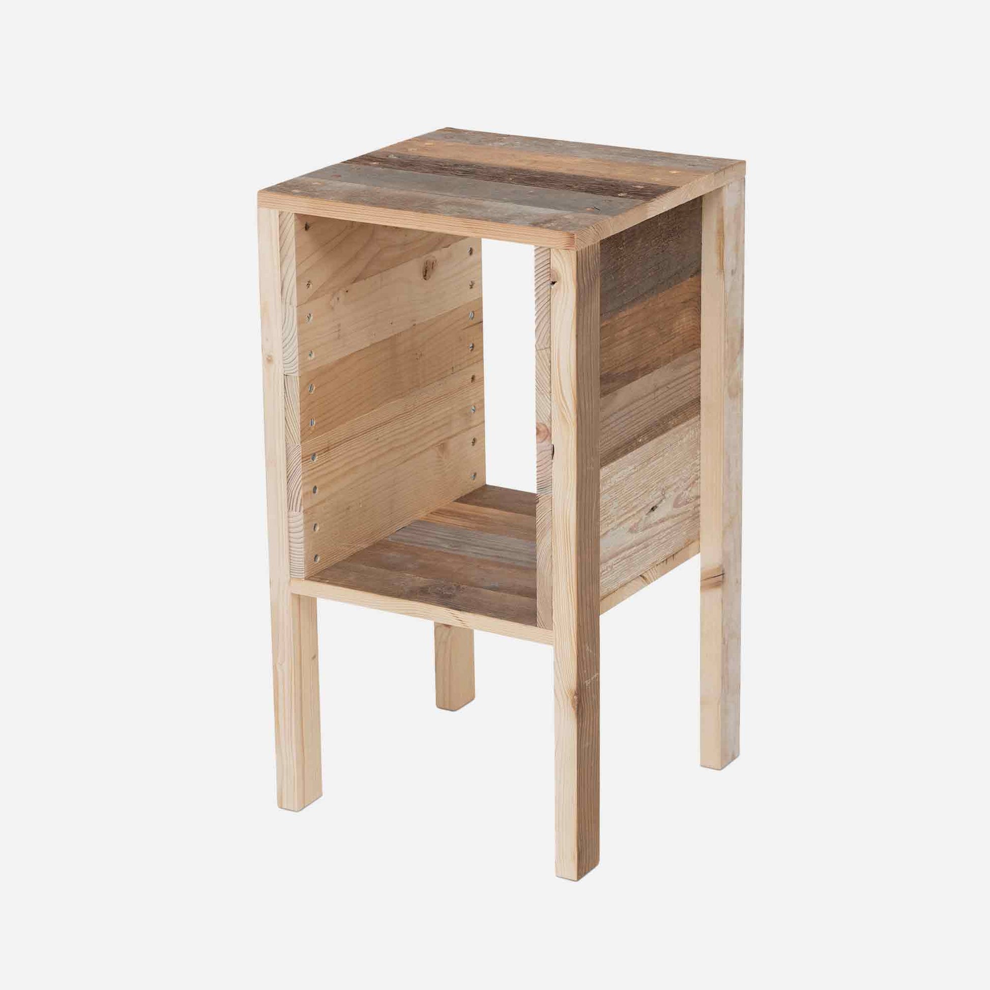 Scrapwood Bedside Table High Gloss – 35