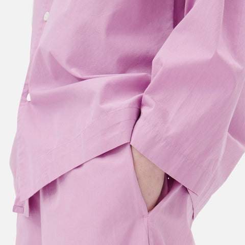 Poplin Long-Sleeved Shirt Purple Pink