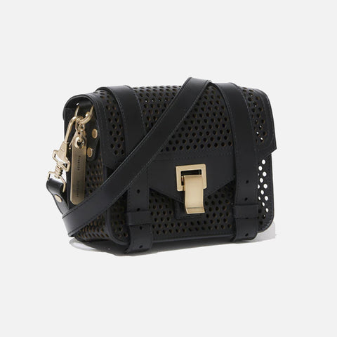 PS1 Mini Bag Perforated Leather Black