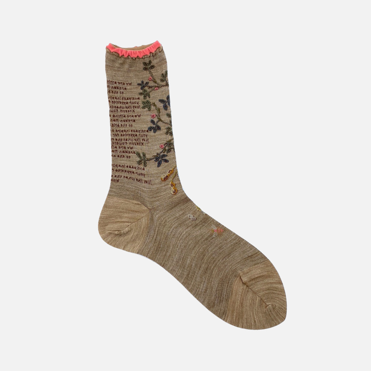 Peanut Tree Socks Beige