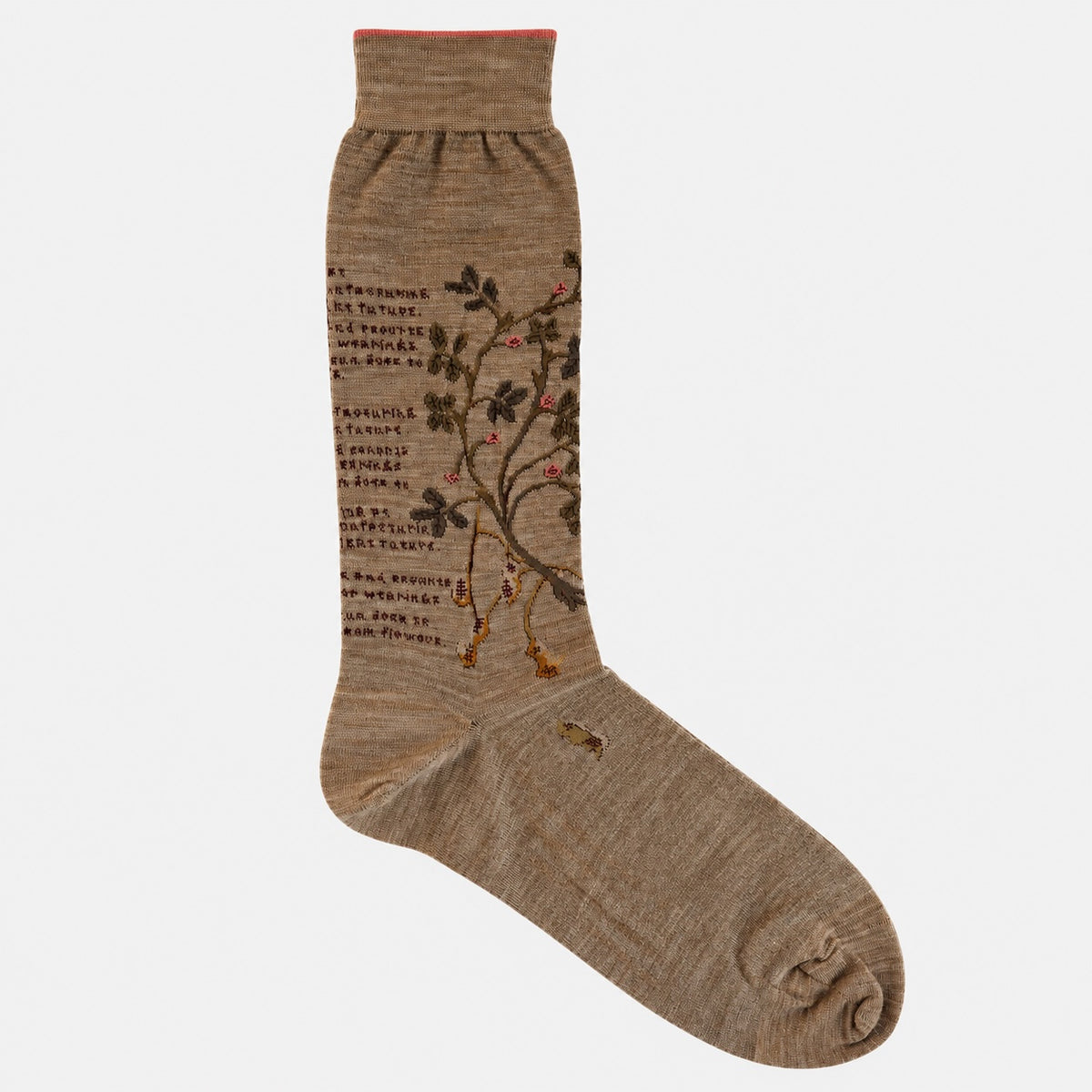 Peanut Tree Unisex Socks Beige