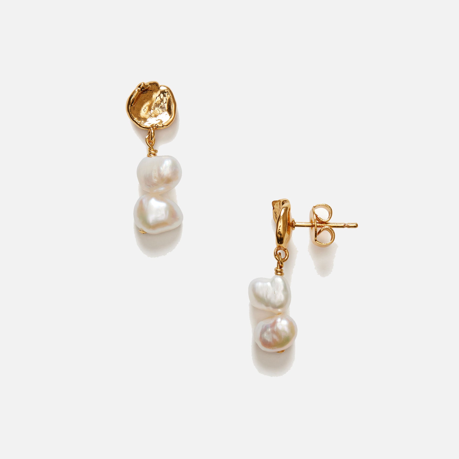 Pearly Drop Earring Short