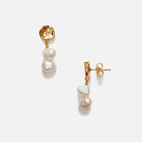 Pearly Drop Earring Short