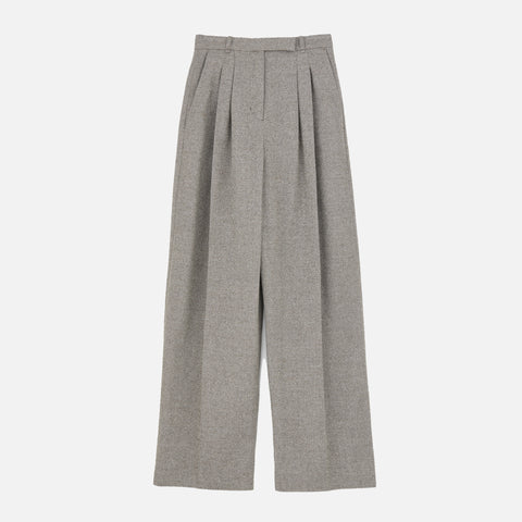 Pemma Pants Herringbone Warm Gray Melange