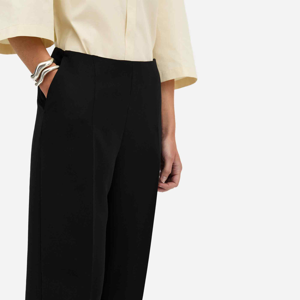 Pena Crepe Georgette Pants Black