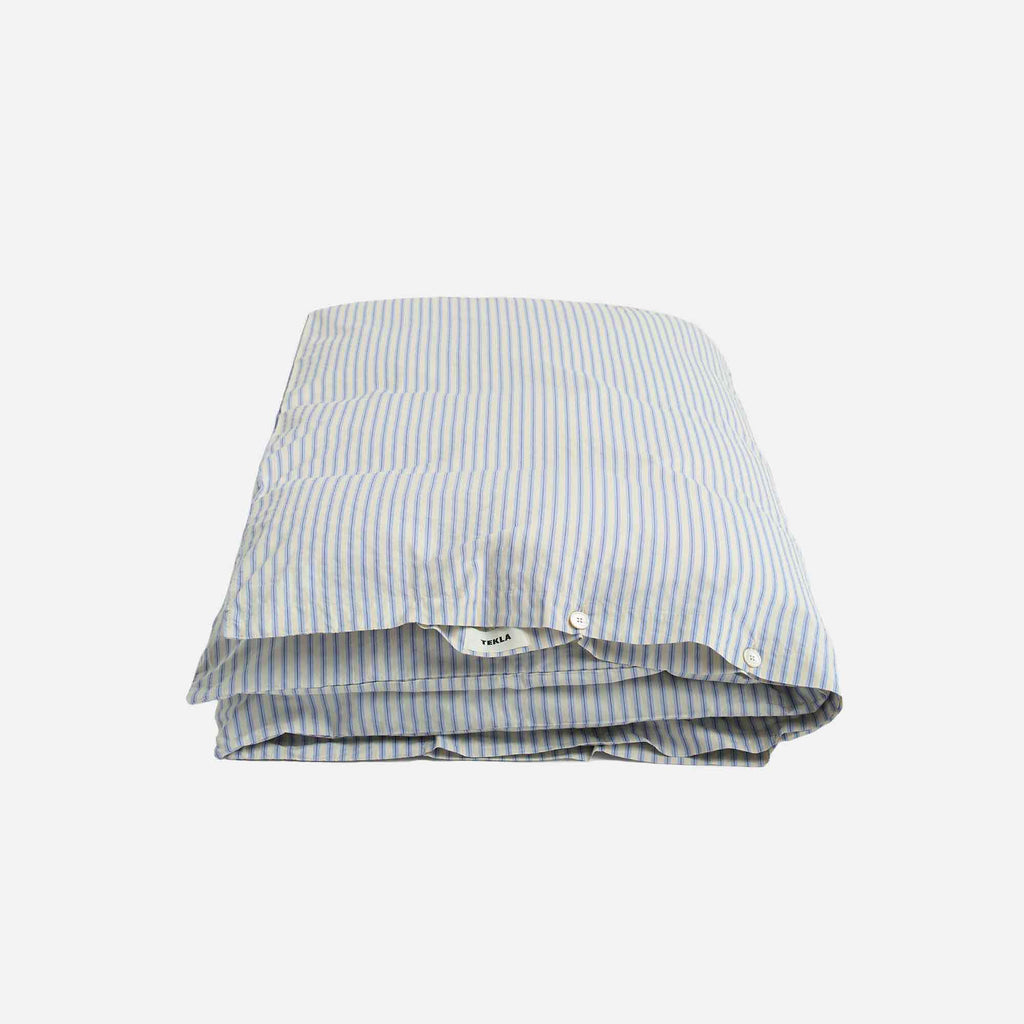 Percale Duvet Cover Flint Stripes