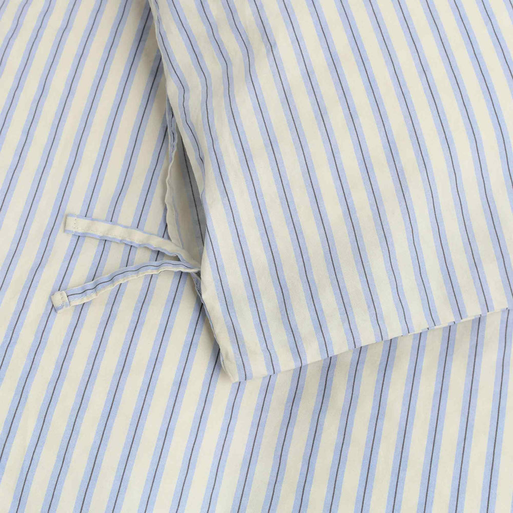 Percale Duvet Cover Flint Stripes
