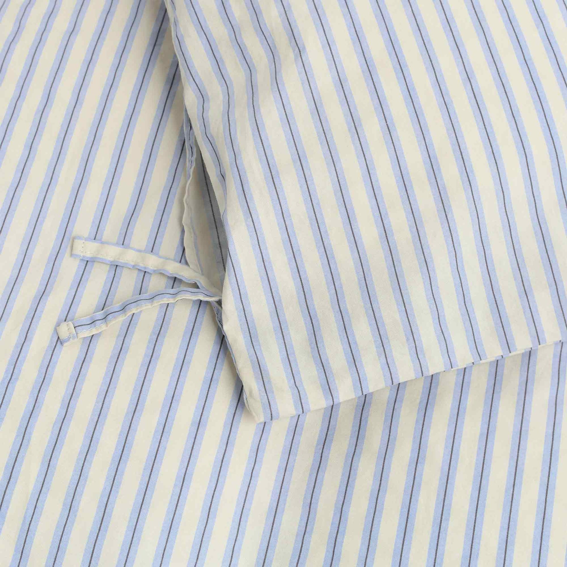 Percale Duvet Cover Flint Stripes