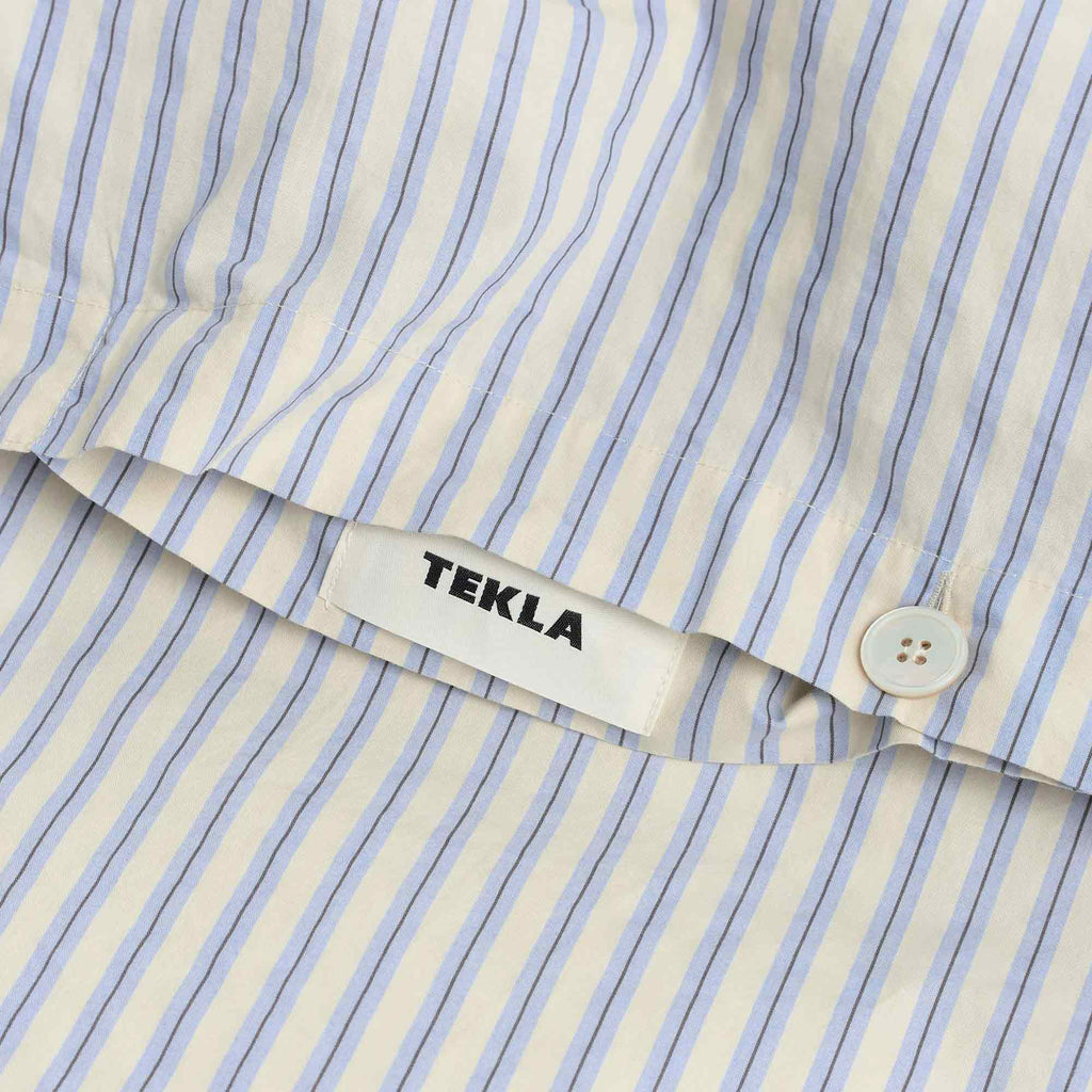 Percale Duvet Cover Flint Stripes
