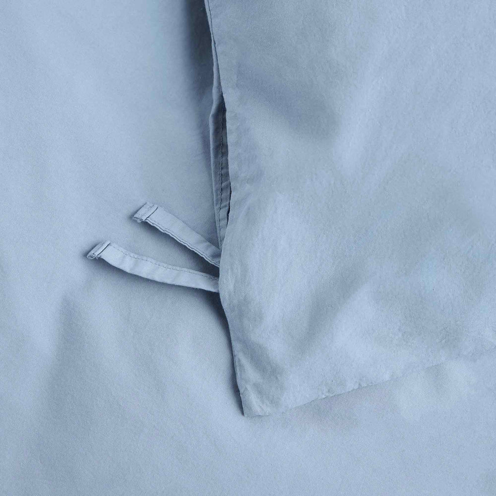 Percale Duvet Cover French Blue