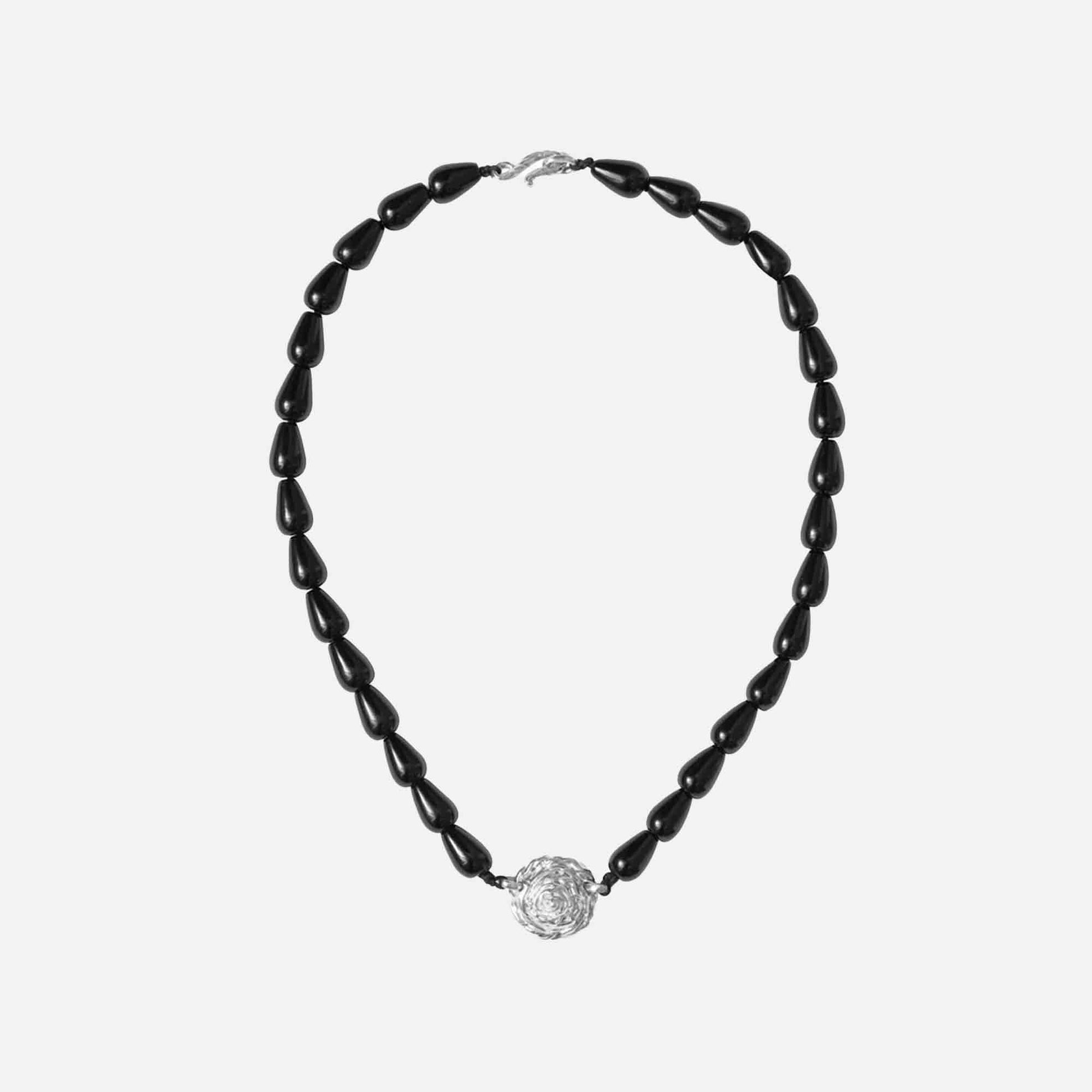 Petite Breton Necklace Onyx
