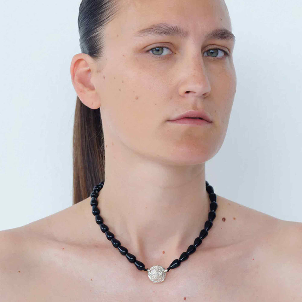 Petite Breton Necklace Onyx