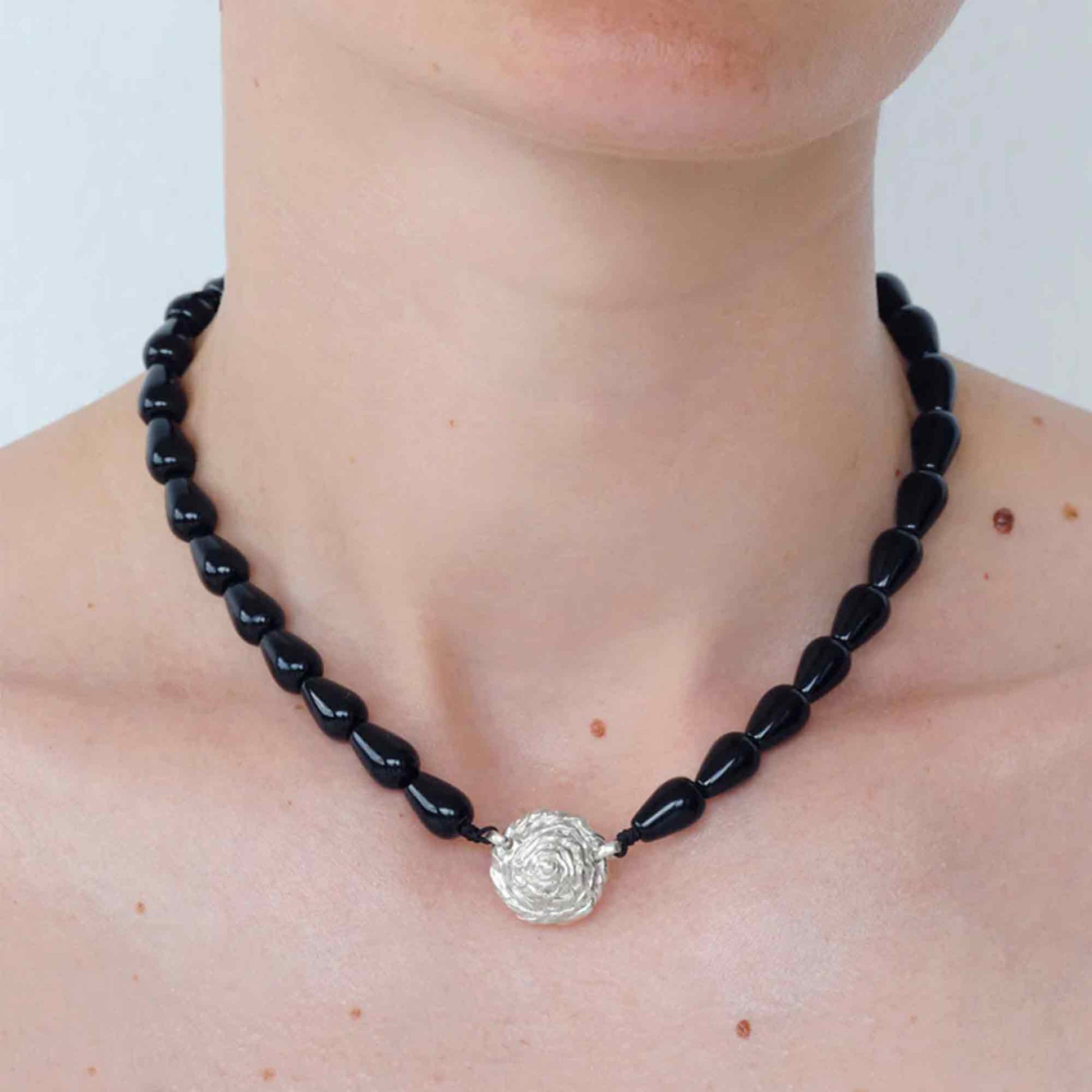 Petite Breton Necklace Onyx