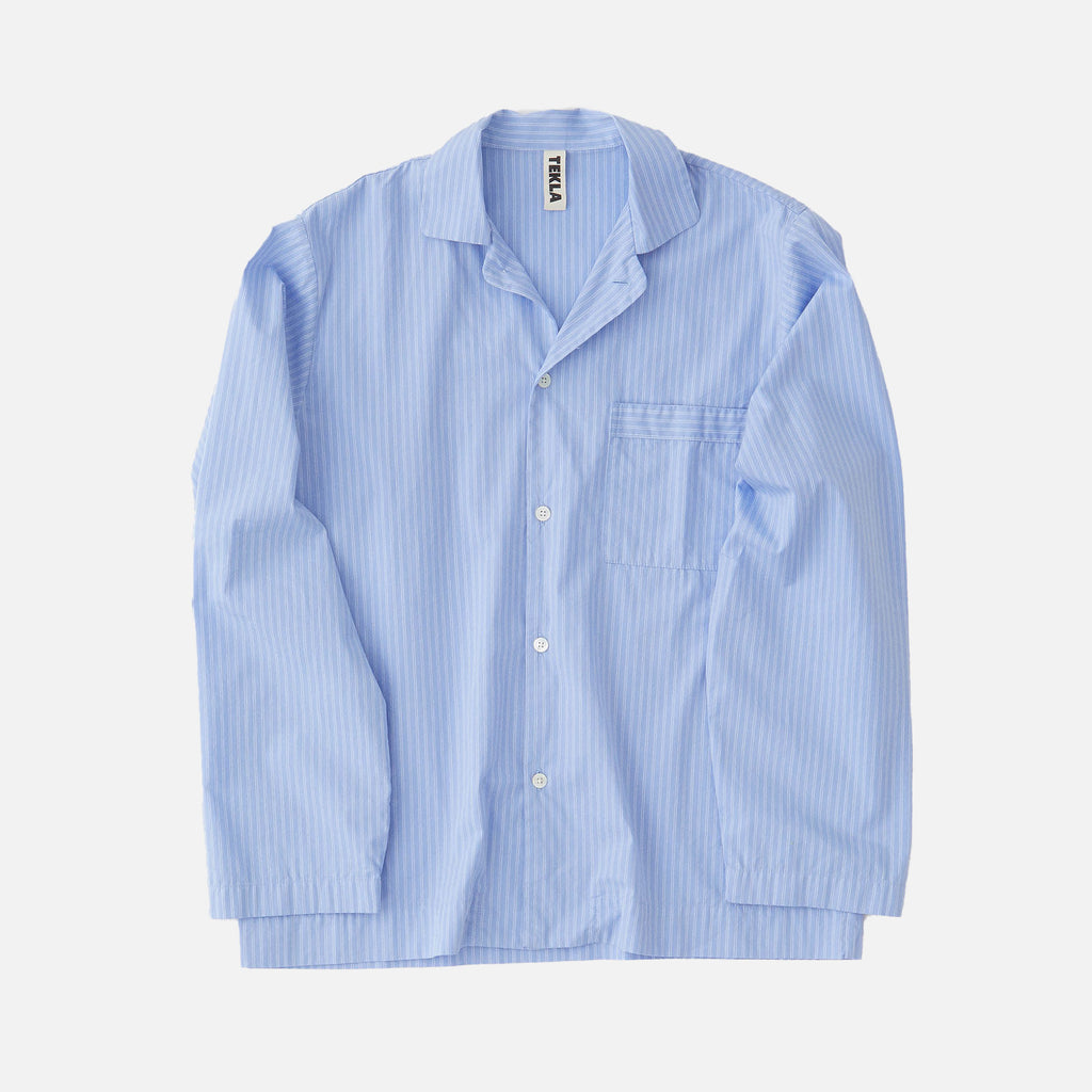 Poplin Long-Sleeved Shirt Pin Stripes