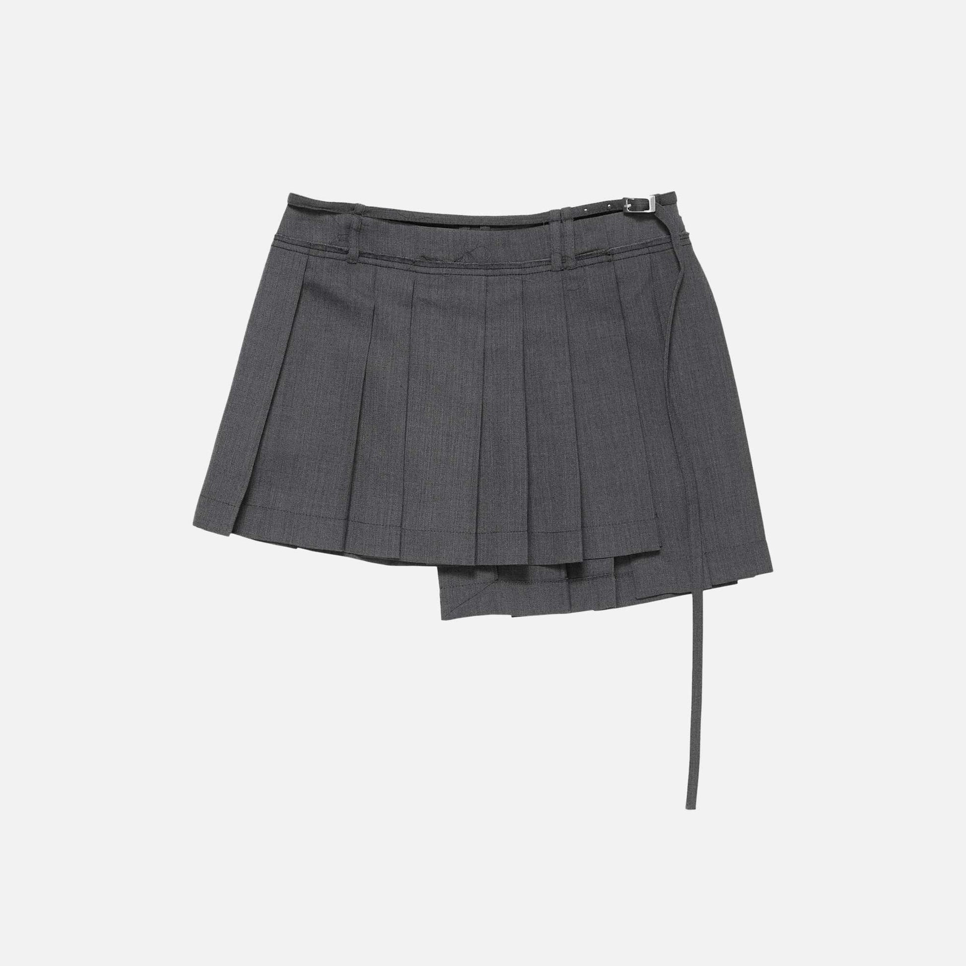 Pleated Skirt Dark Grey