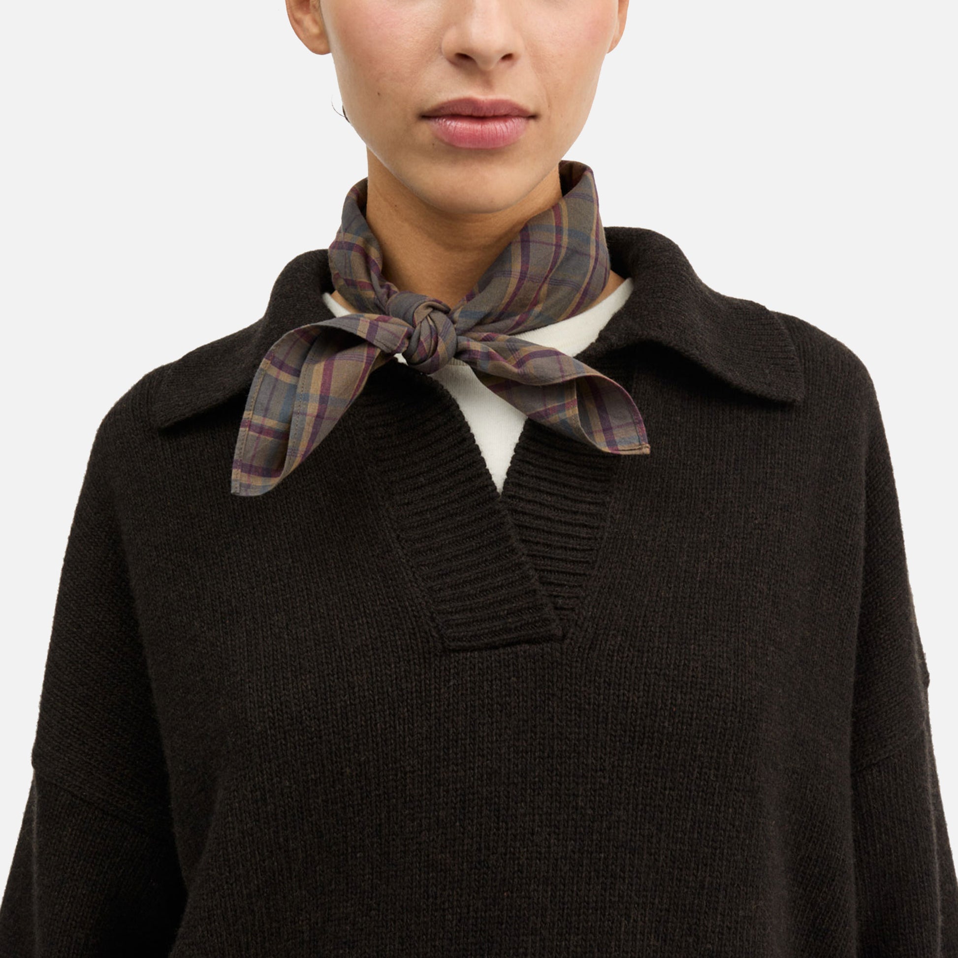 Plui Scarf Green/Red Check
