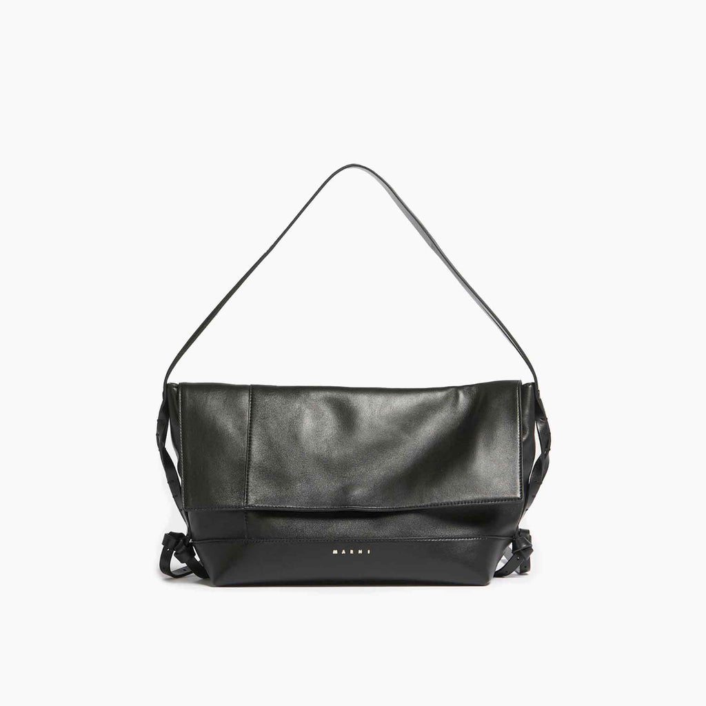 Pod Shoulder Flap Bag Black