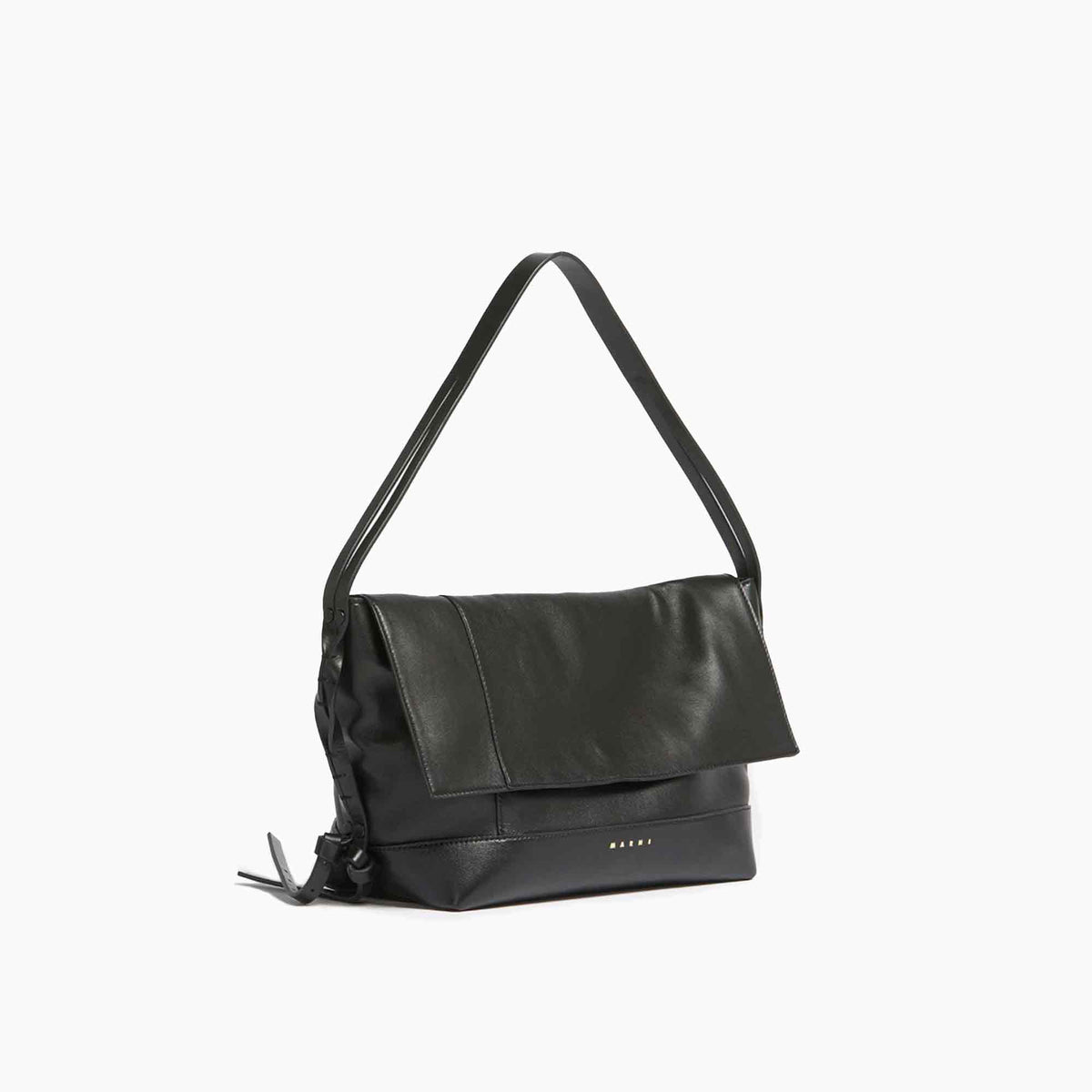 Pod Shoulder Flap Bag Black