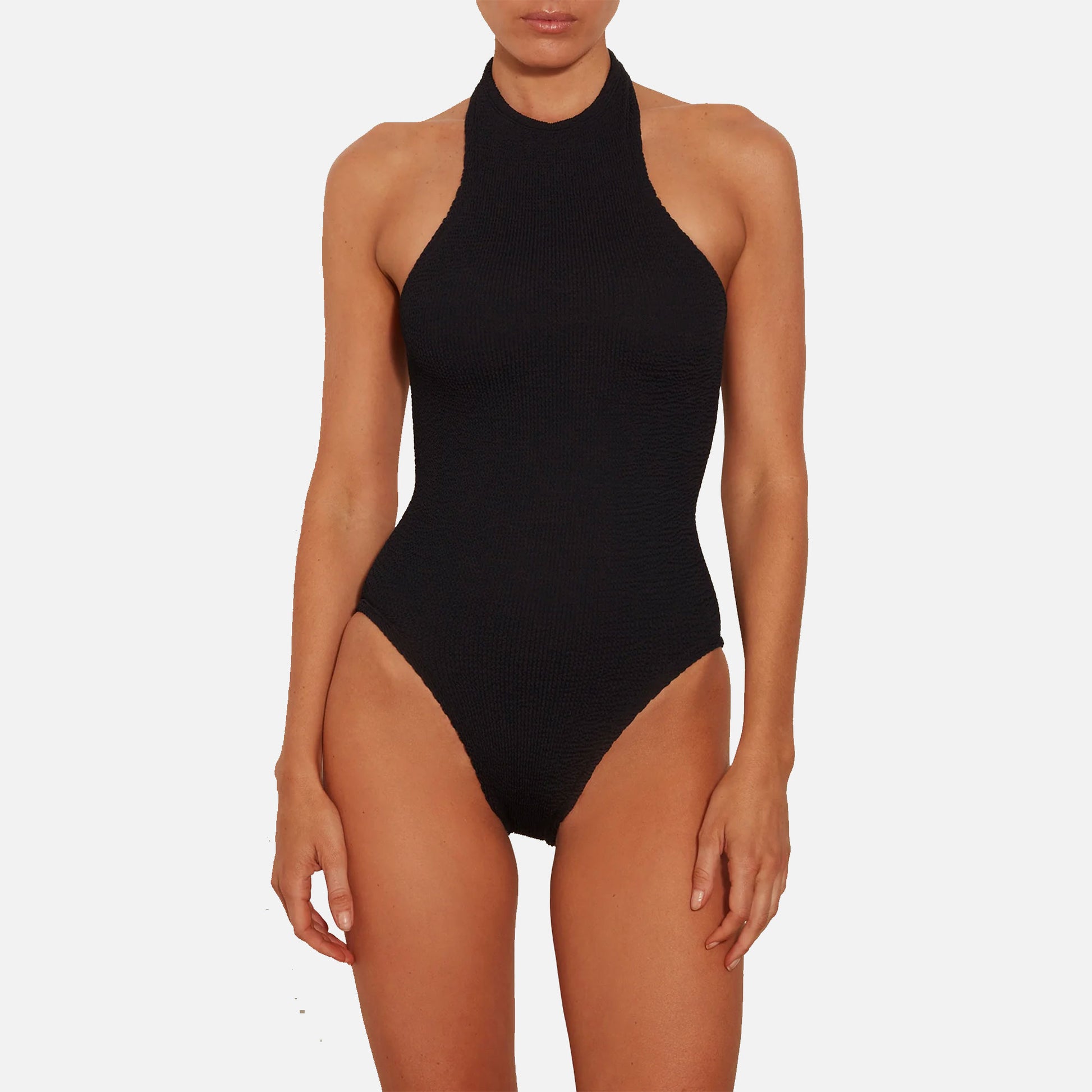Polly Crinkle Swimsuit Black