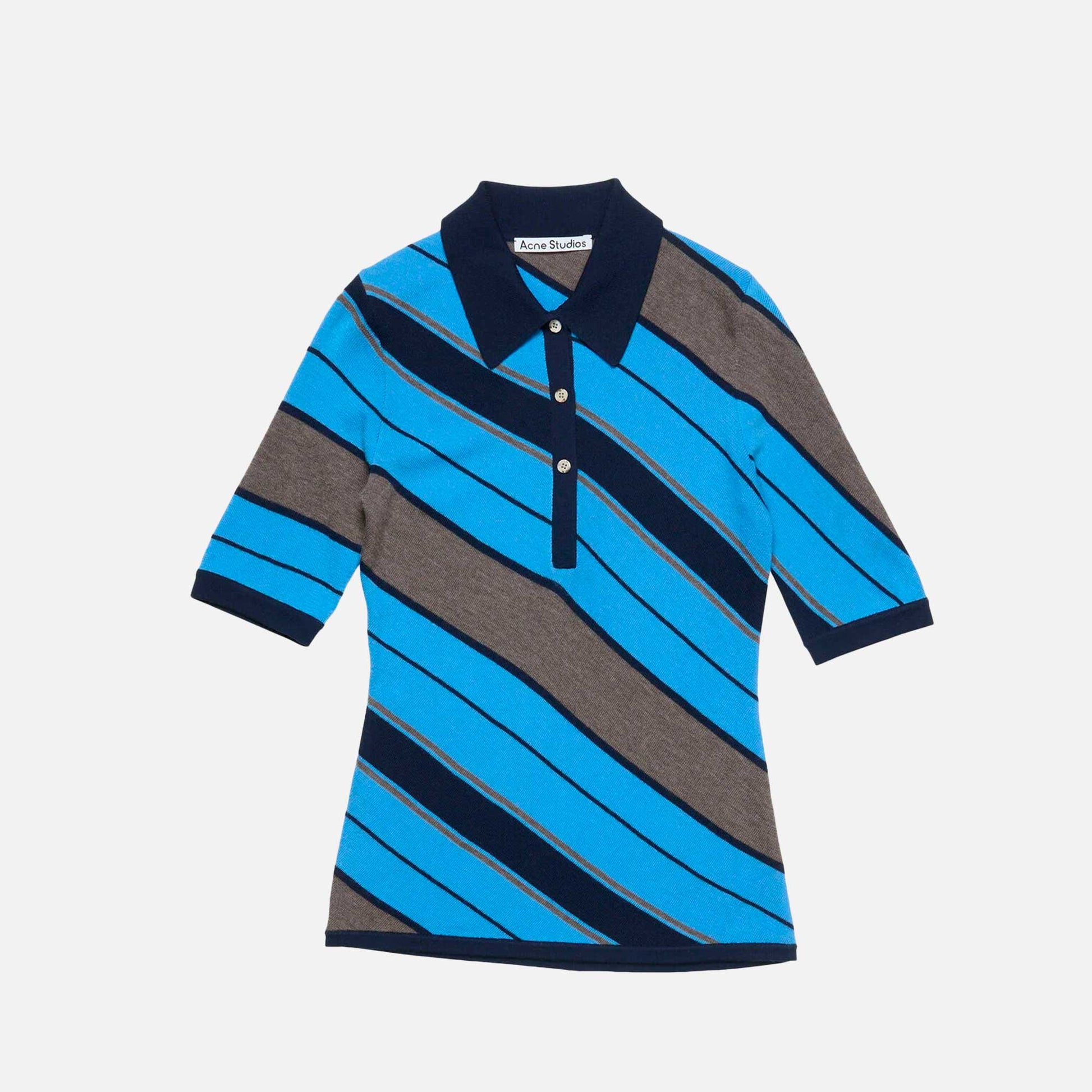 Polo Knit Multi Blue