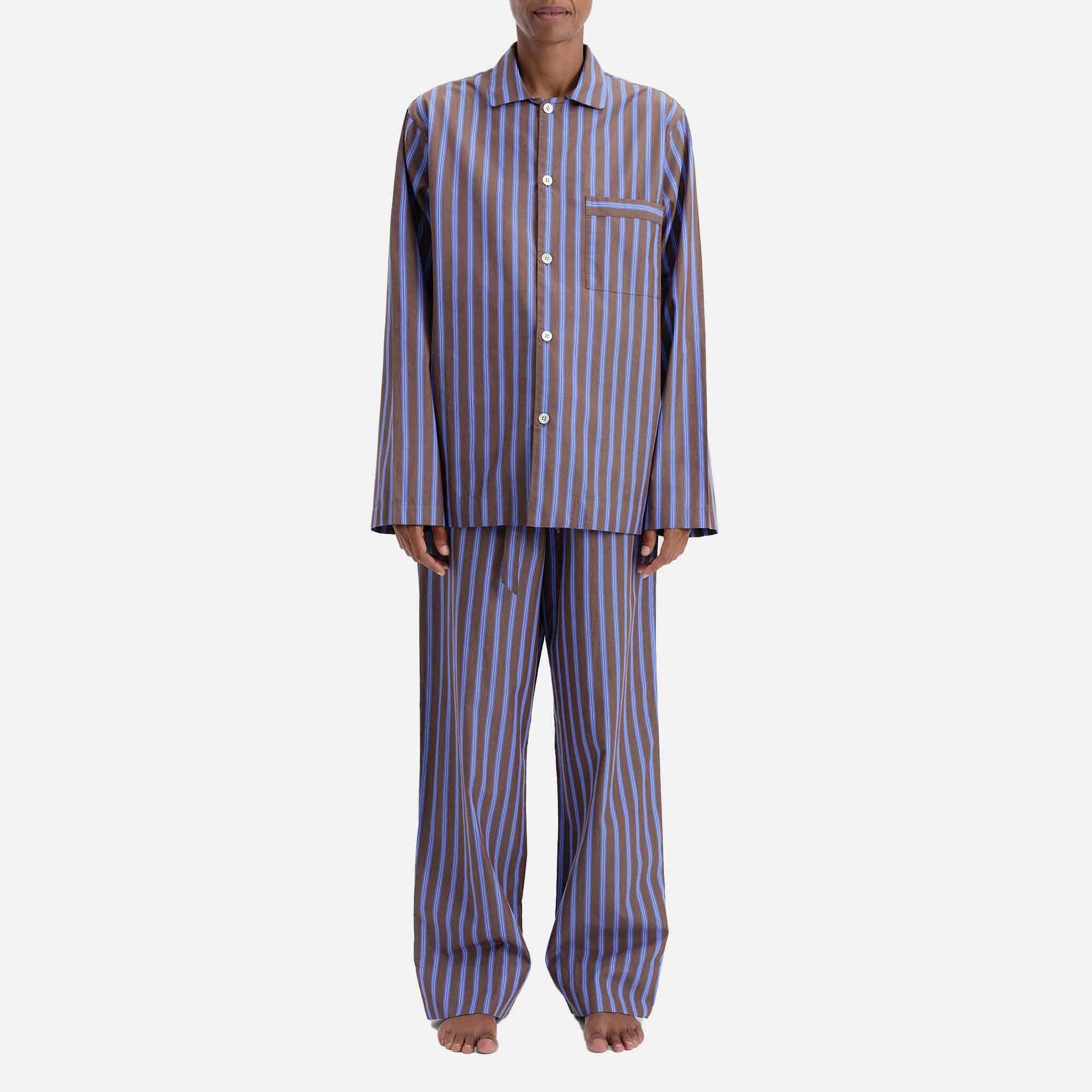 Poplin Pants Chestnut Stripes