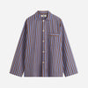 Poplin Long-Sleeved Shirt Chestnut Stripes