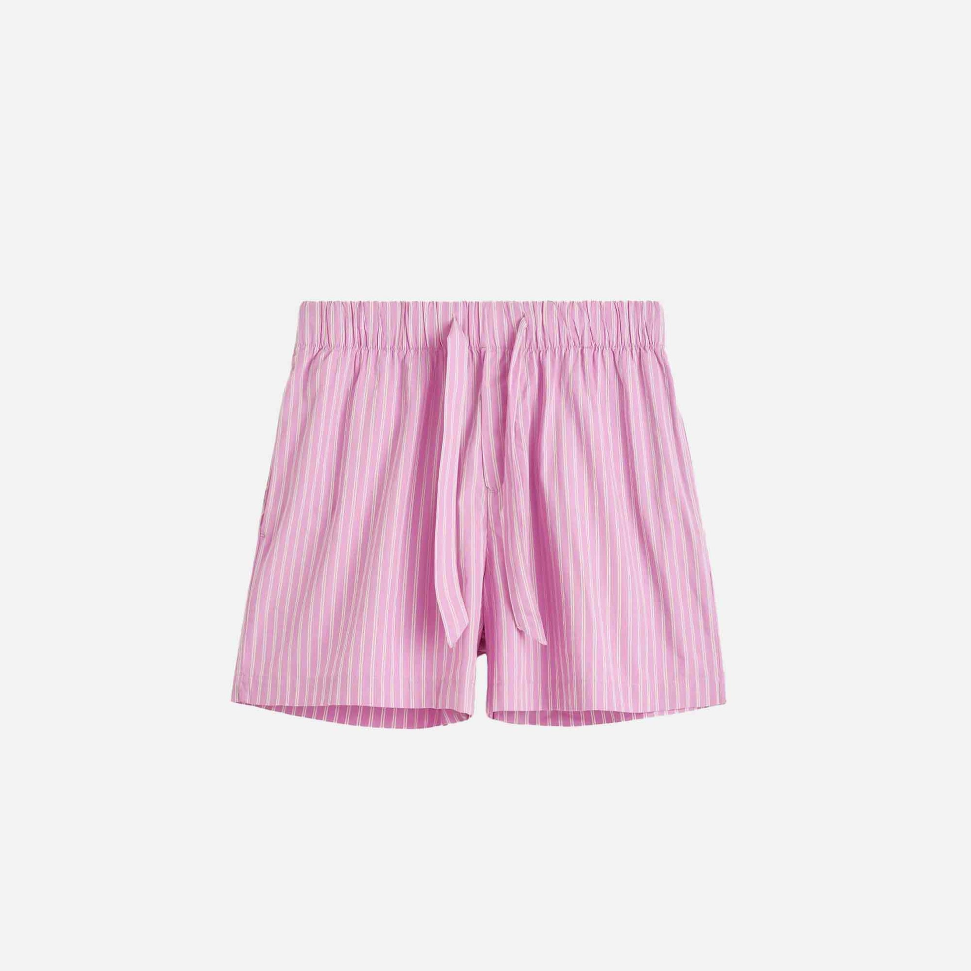 Poplin Shorts Purple Pink Stripes