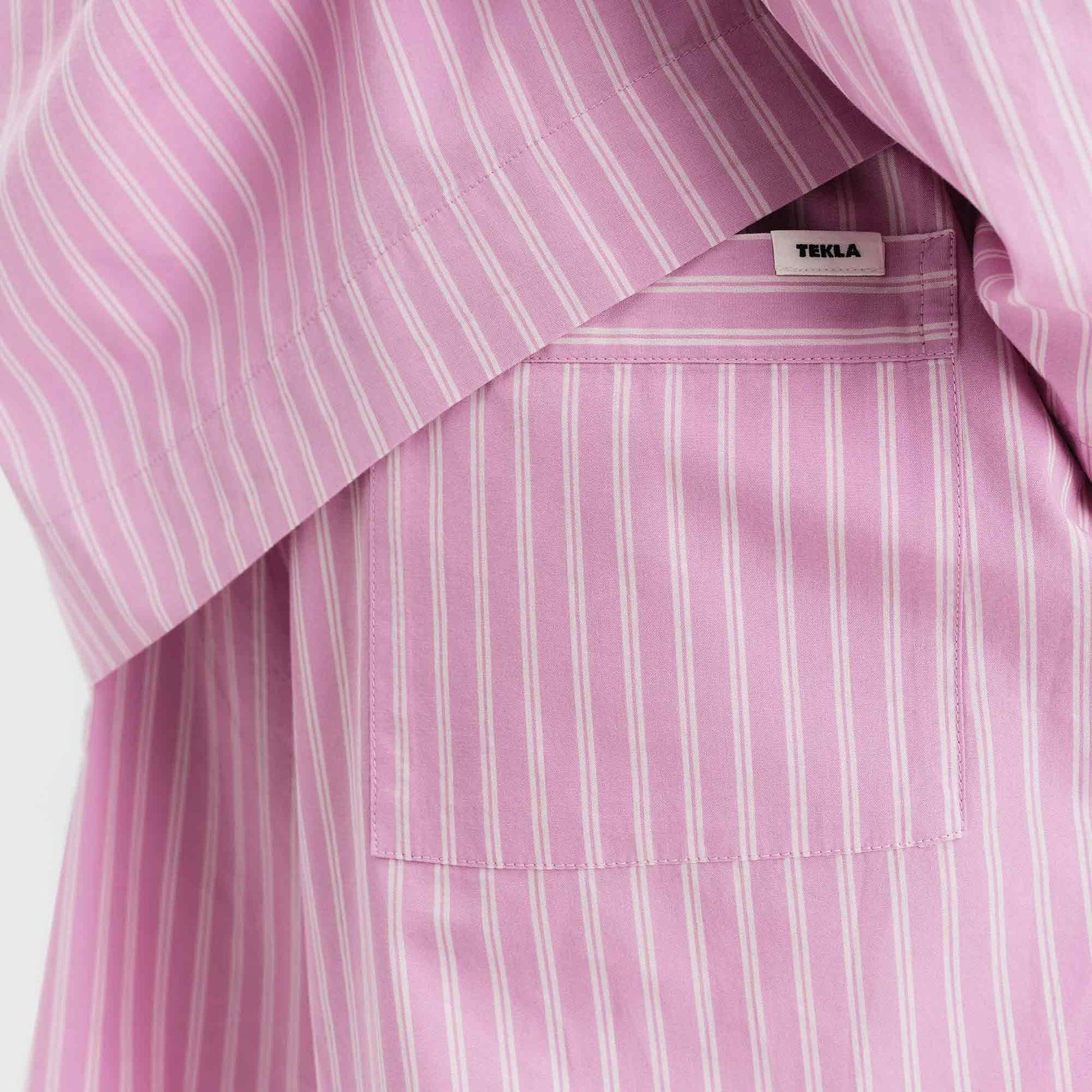 Poplin Shorts Purple Pink Stripes