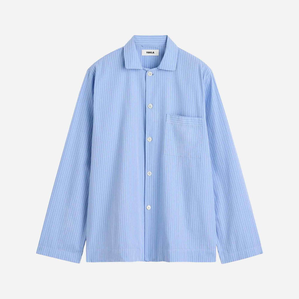 Poplin Long-Sleeved Shirt Pin Stripes