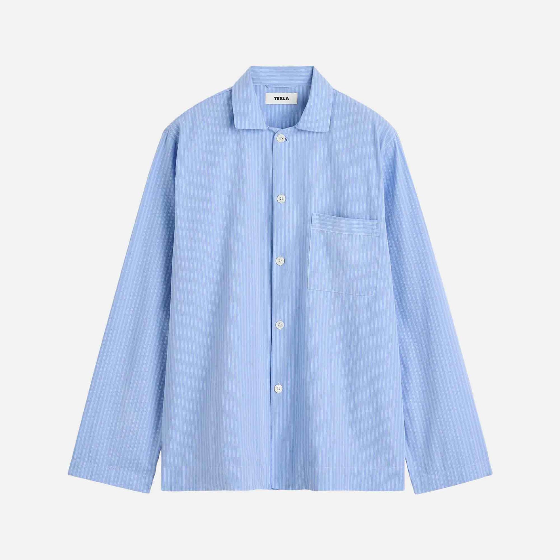 Poplin Long-Sleeved Shirt Pin Stripes