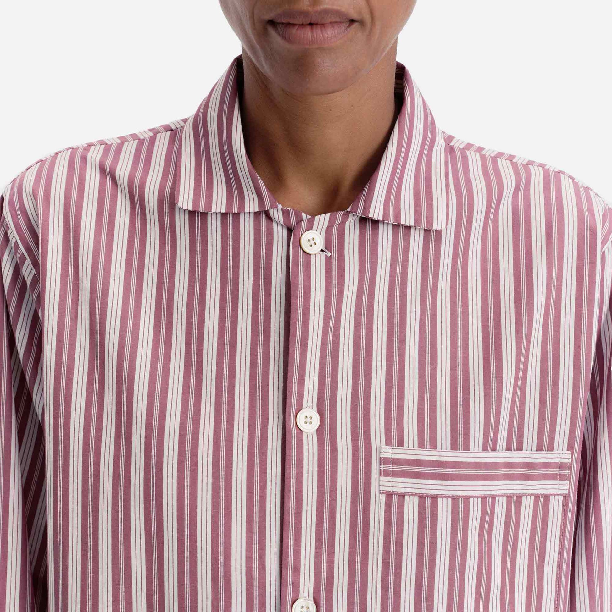 Poplin Long-Sleeved Shirt Rhubarb Stripes