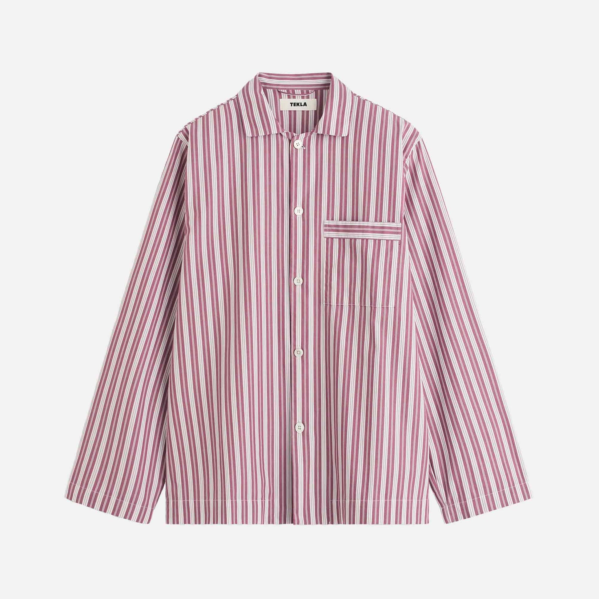 Poplin Long-Sleeved Shirt Rhubarb Stripes