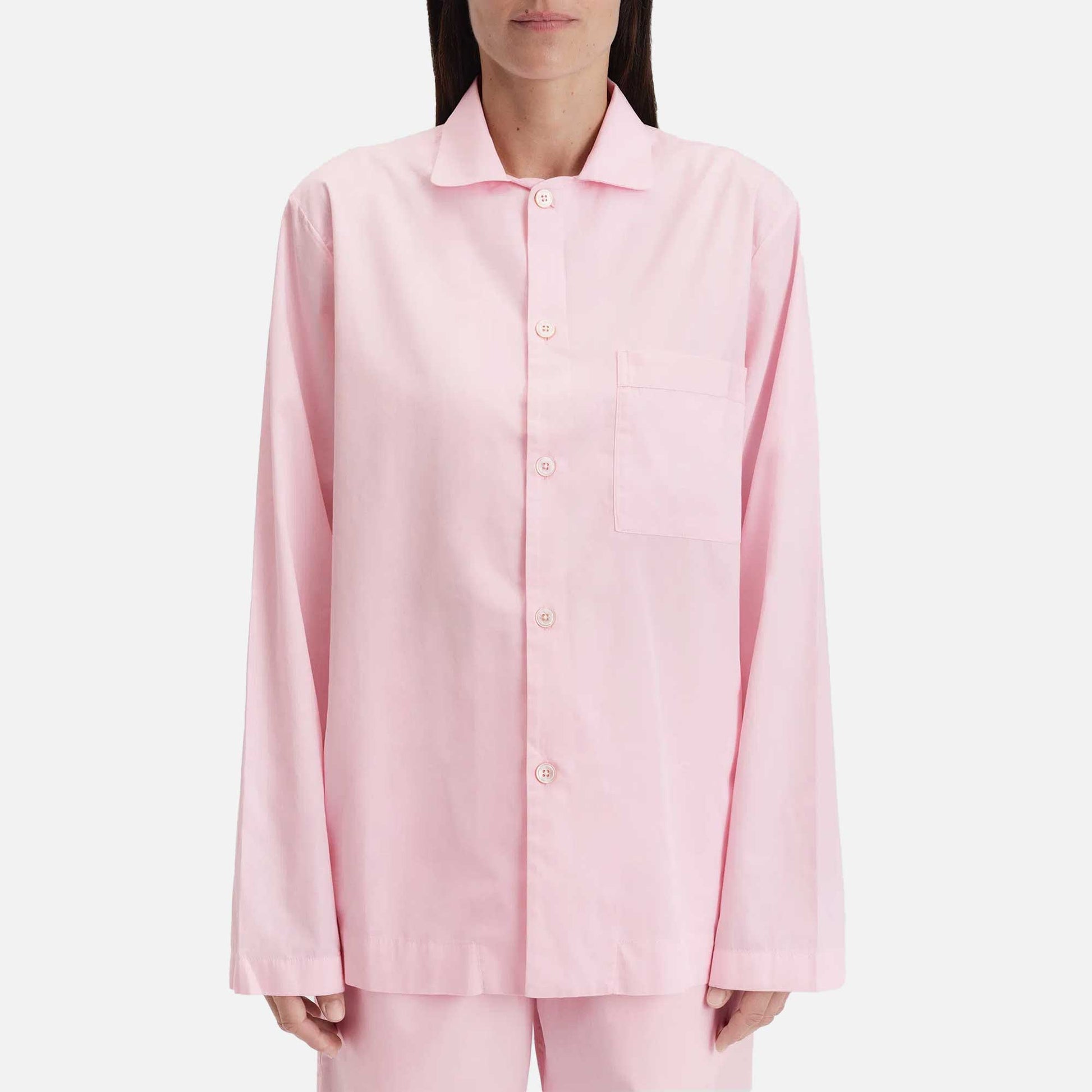 Poplin Long-Sleeved Shirt Soft Pink
