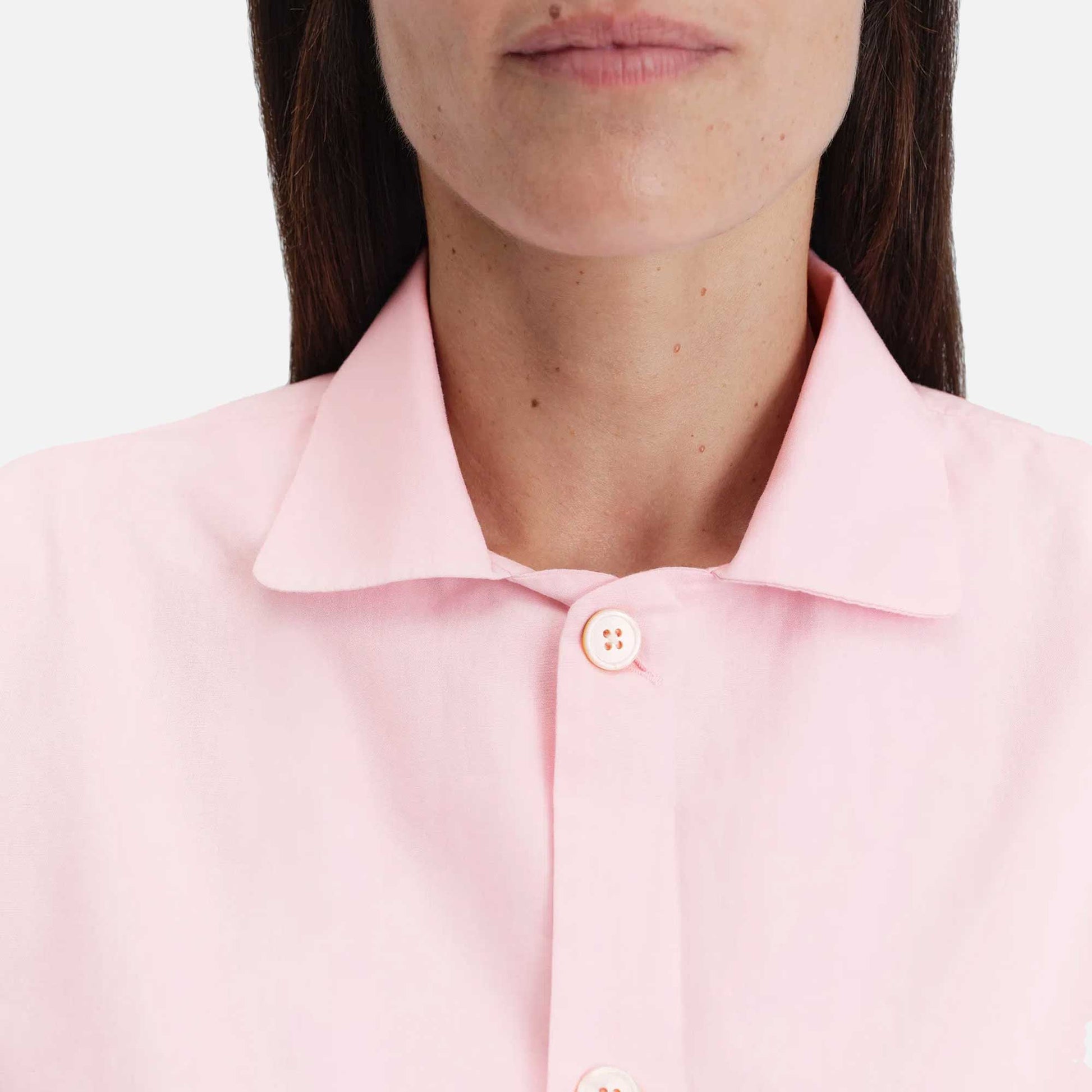 Poplin Long-Sleeved Shirt Soft Pink