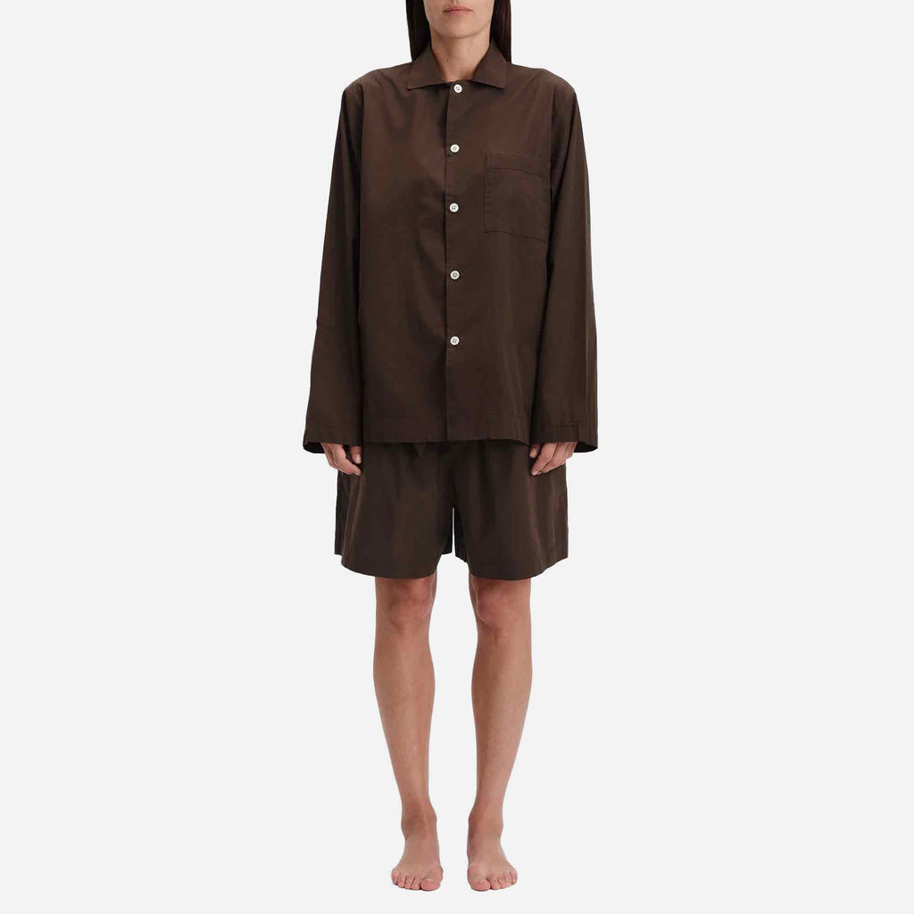 Poplin Shorts Coffee