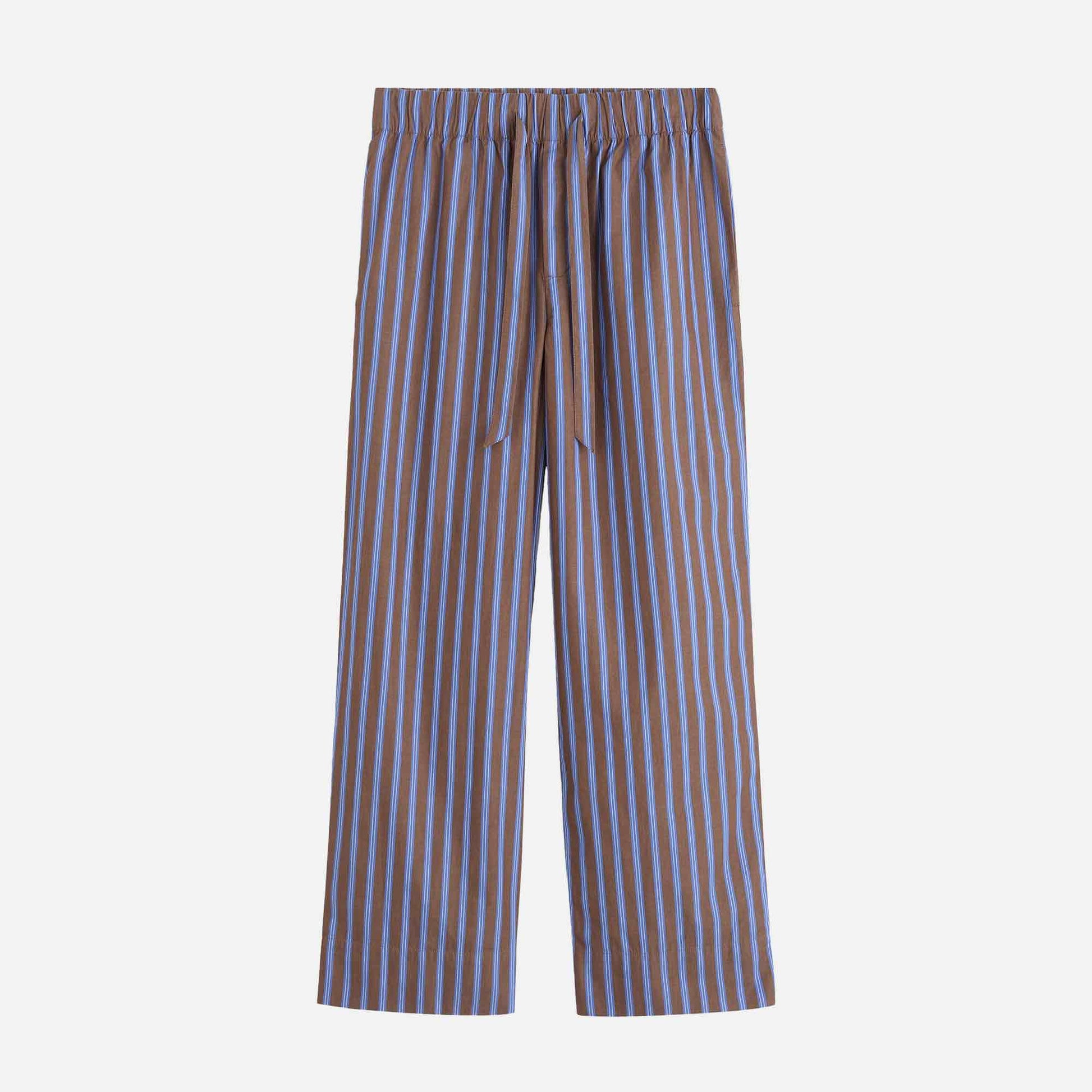 Poplin Pants Chestnut Stripes