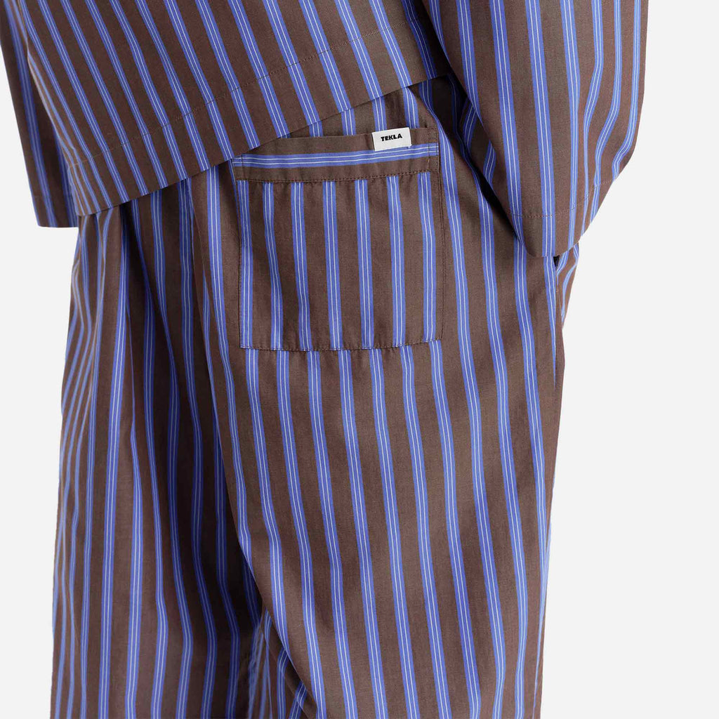 Poplin Pants Chestnut Stripes