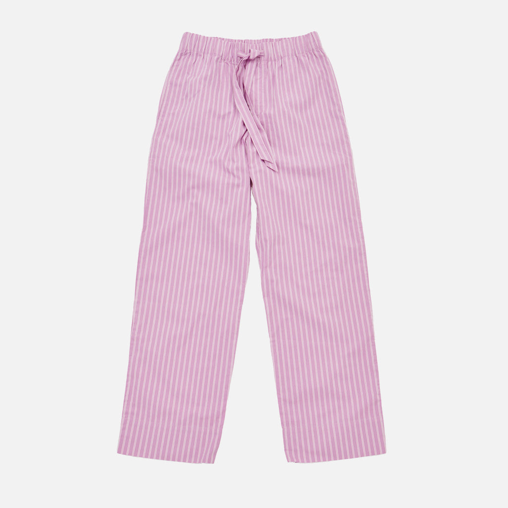 Poplin Pants Purple Pink Stripes