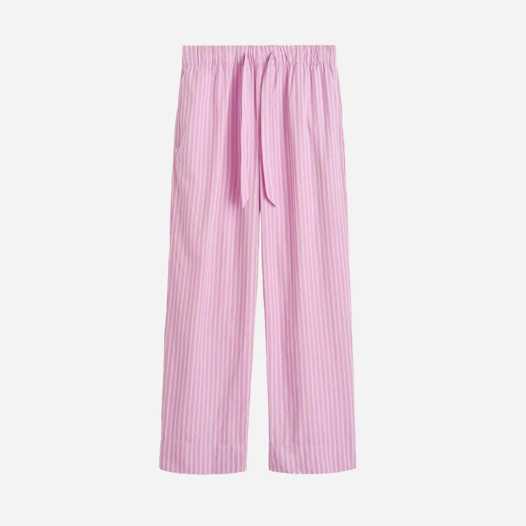 Poplin Pants Purple Pink Stripes