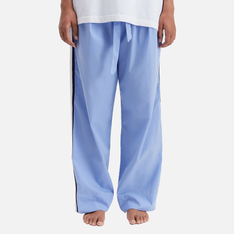 Poplin Pyjamas Pants Cornflower Side Stripe