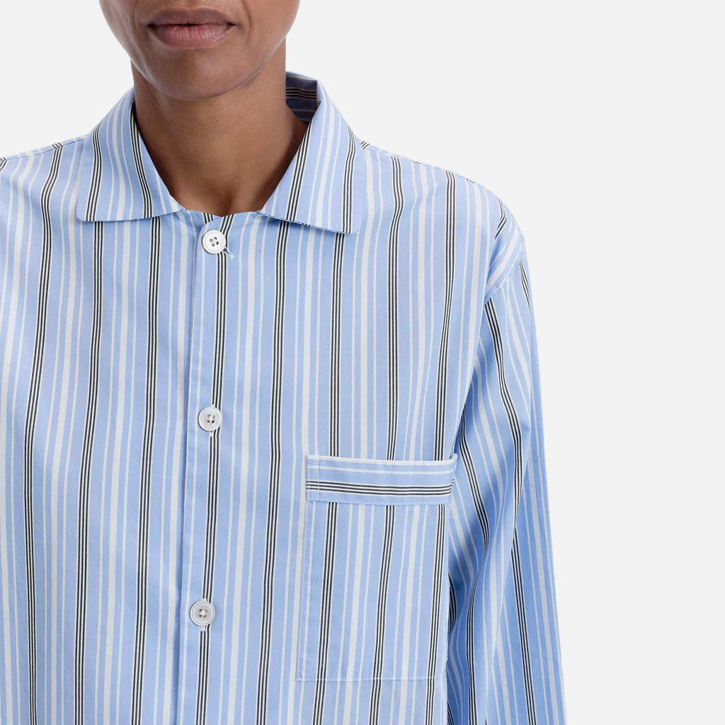 Poplin Long-Sleeved Shirt Stave Stripes