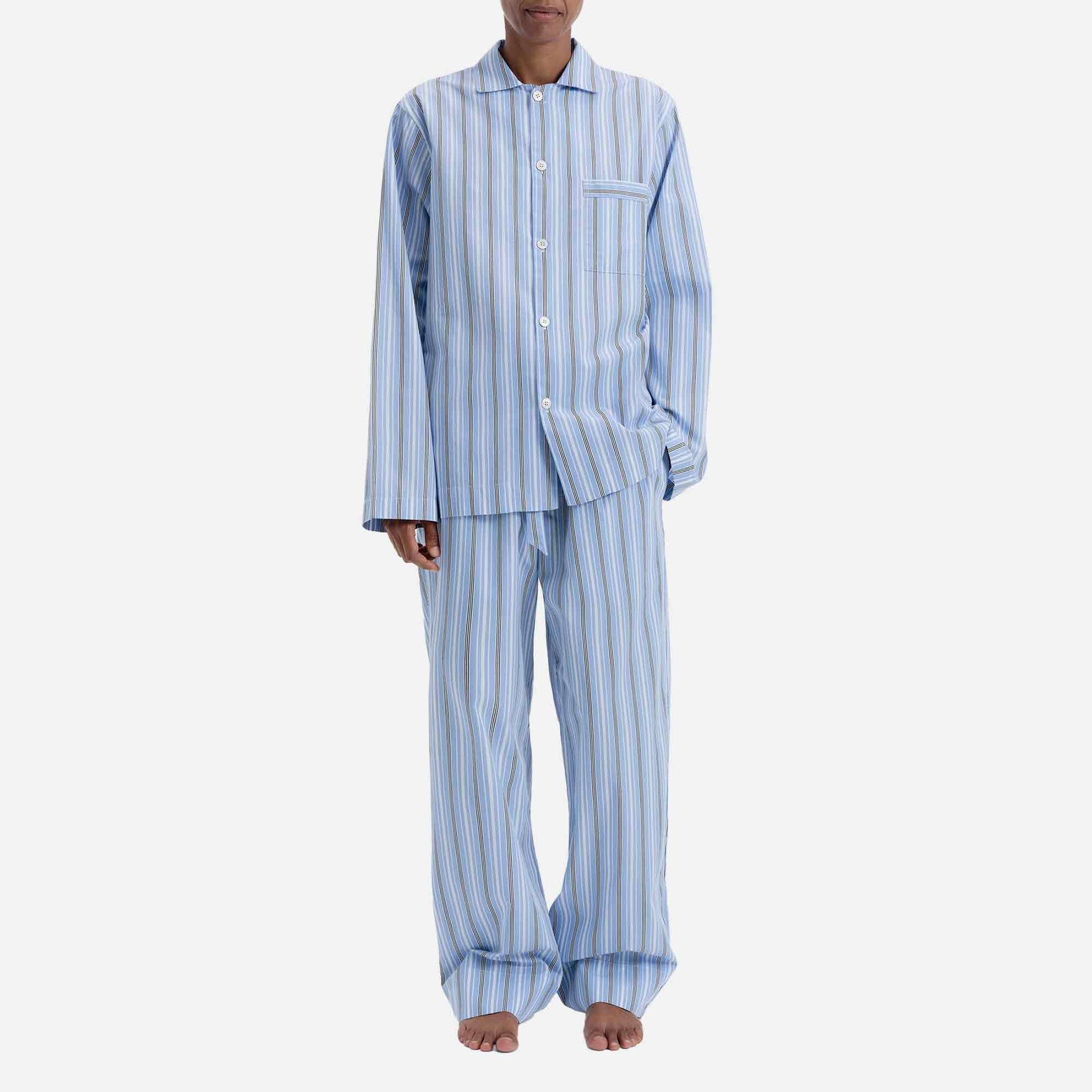 Poplin Long-Sleeved Shirt Stave Stripes