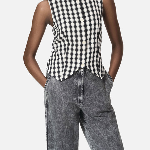 Porter Pants Black Marble